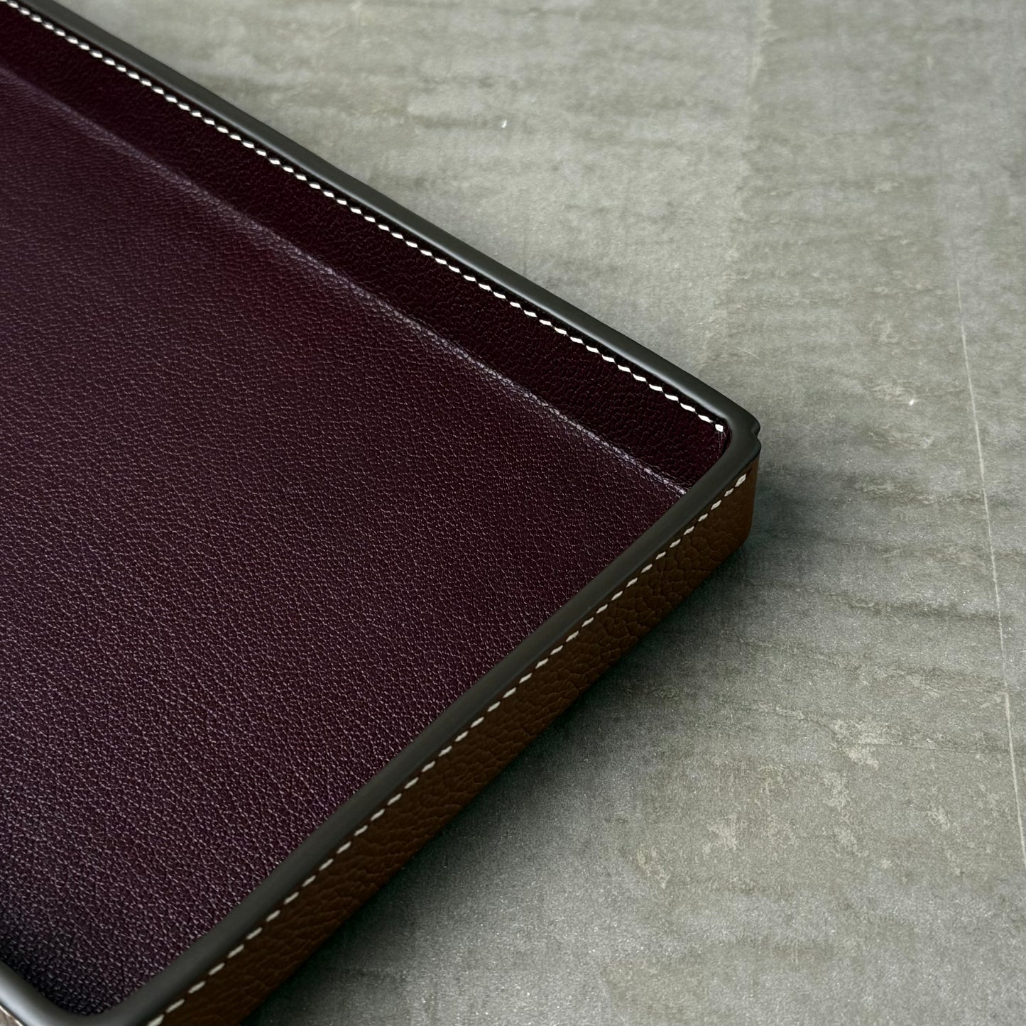 Brown and Merlot Valet Tray