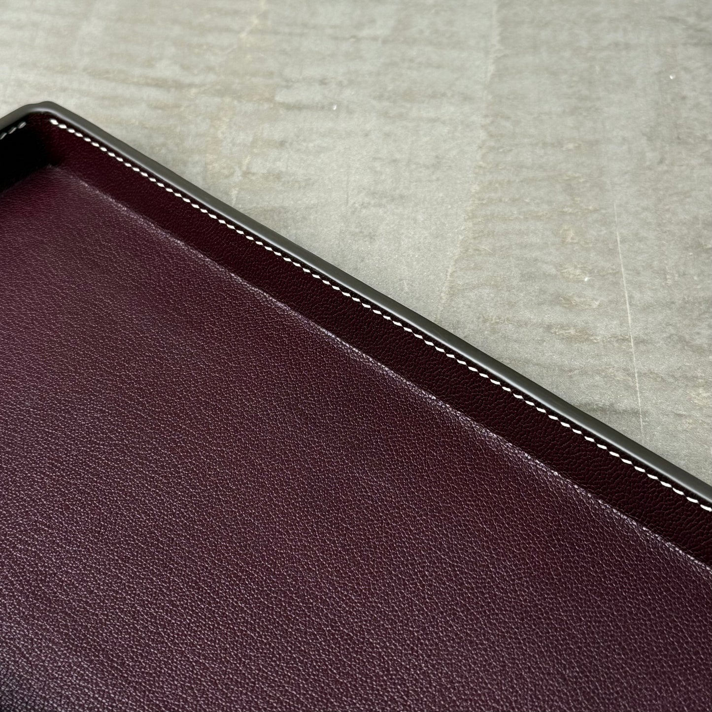 Brown and Merlot Valet Tray