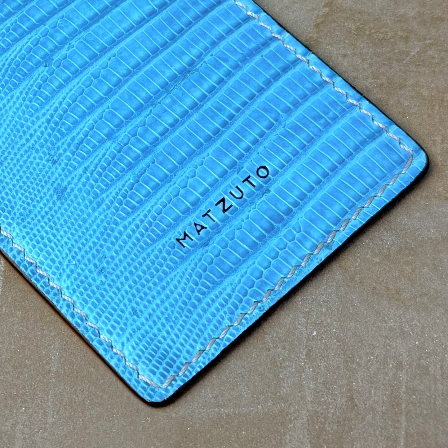 Turquoise Lizard Card Holder
