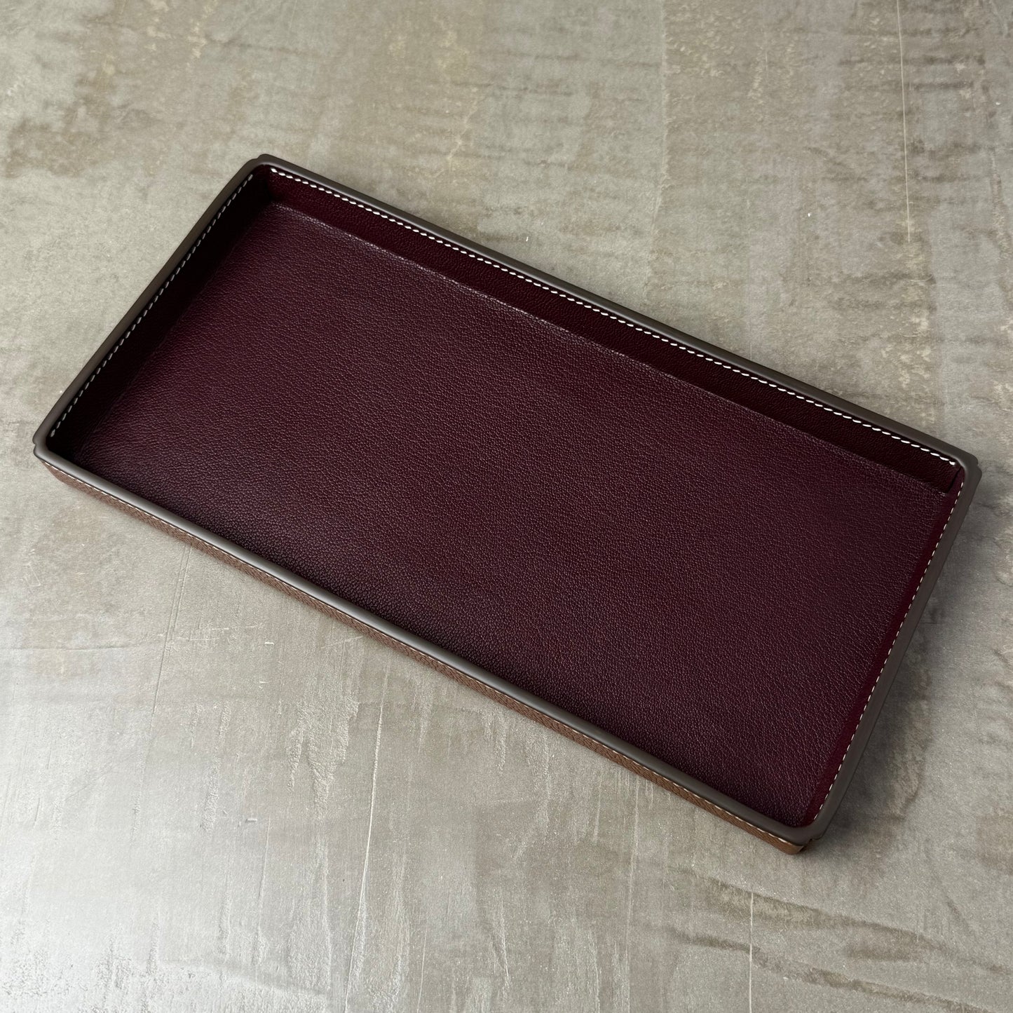 Brown and Merlot Valet Tray