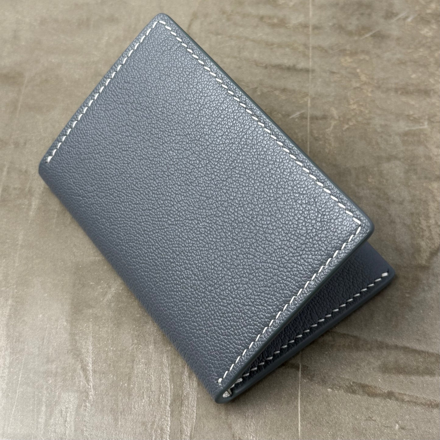 Acier and Ivory Chèvre Pocket Organizer