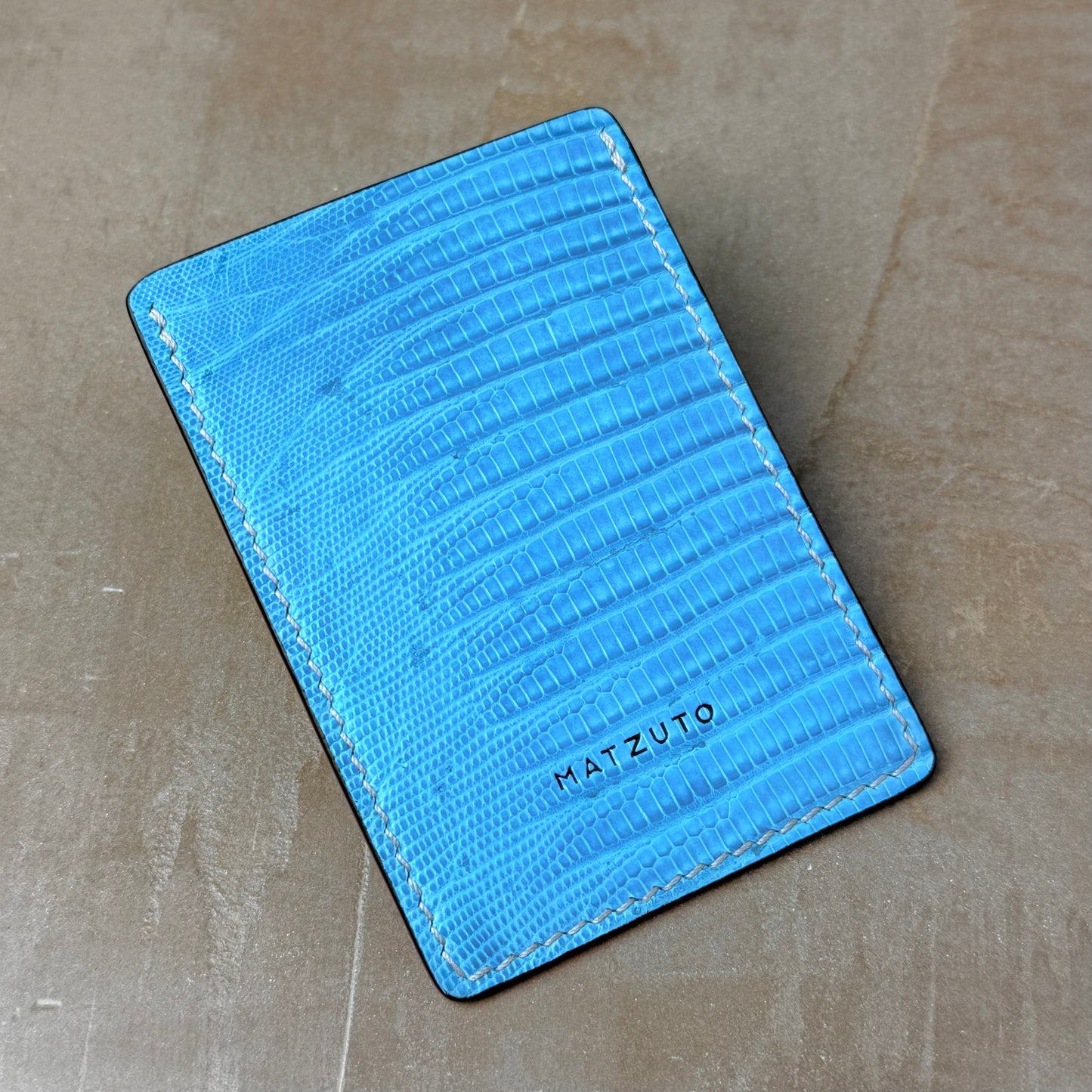 Turquoise Lizard Card Holder