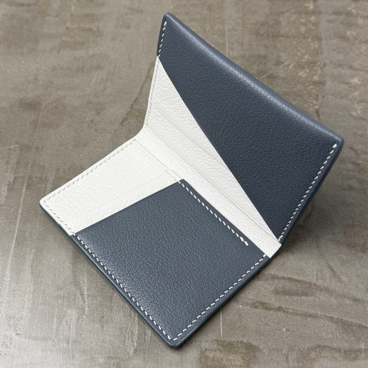 Acier and Ivory Chèvre Pocket Organizer