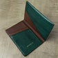 Pine Green Lizard with Chocolate Chèvre Pocket Organizer