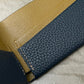 Navy Togo and Dijon Chèvre Bifold