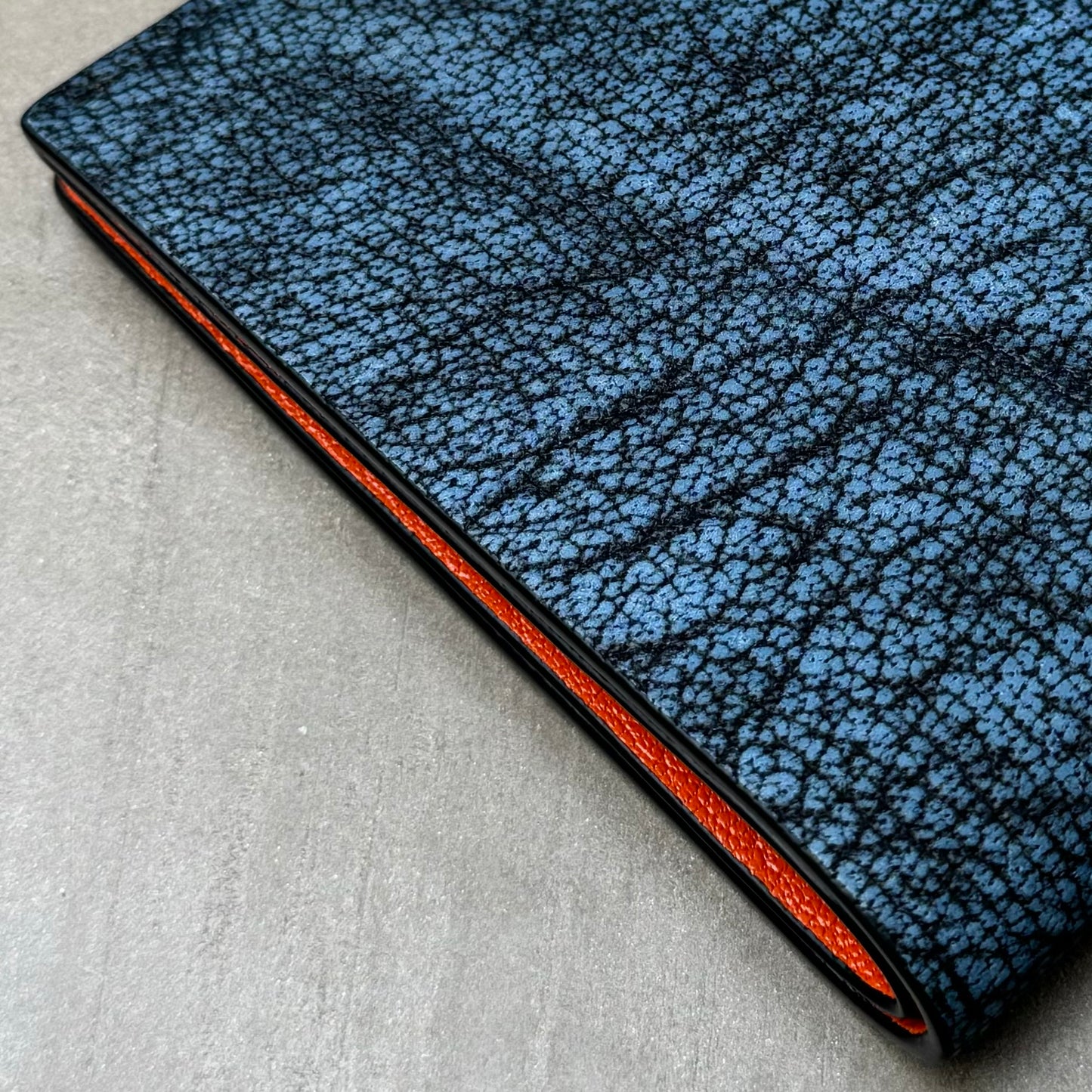 Cape Buffalo and Orange Chèvre Bifold