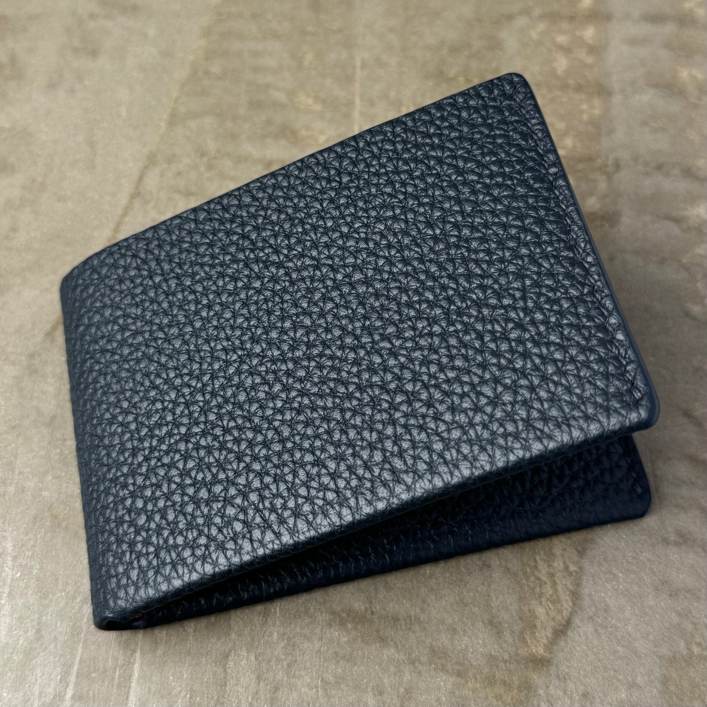 Navy Togo with Orange Poppy Bifold