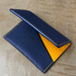 Ink Blue Togo and Safran Chèvre Pocket Organizer