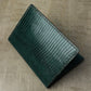 Pine Green Lizard with Chocolate Chèvre Pocket Organizer