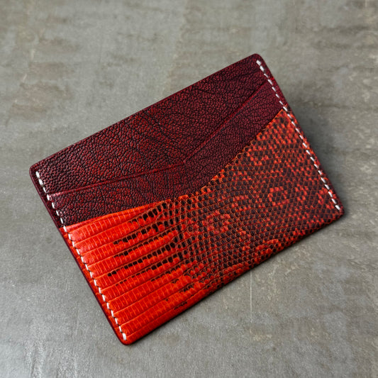 Orange Lizard Card Holder