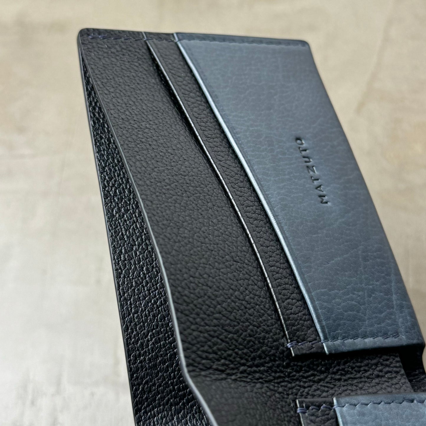 Slate Blue Calfskin Bifold