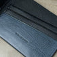 Slate Blue Calfskin and Black Chèvre Bifold