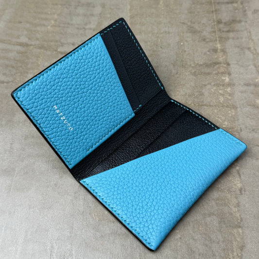 Fresh Blue Togo Black Chèvre Pocket Organizer