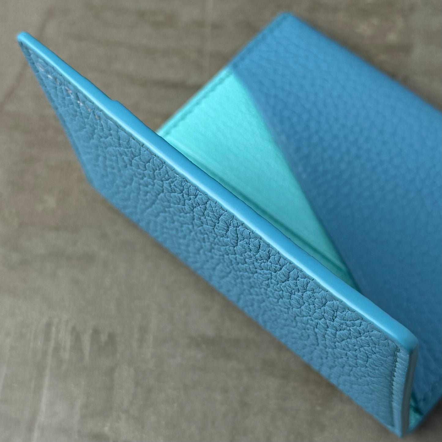 Fresh Blue Togo and Tiff Blue Chèvre Pocket Organizer