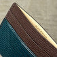 Blue Ocean Lizard with Chocolate and Natural Chèvre Card Holder