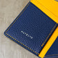 Ink Blue Togo and Safran Chèvre Pocket Organizer