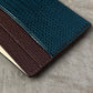 Blue Ocean Lizard with Chocolate and Natural Chèvre Card Holder