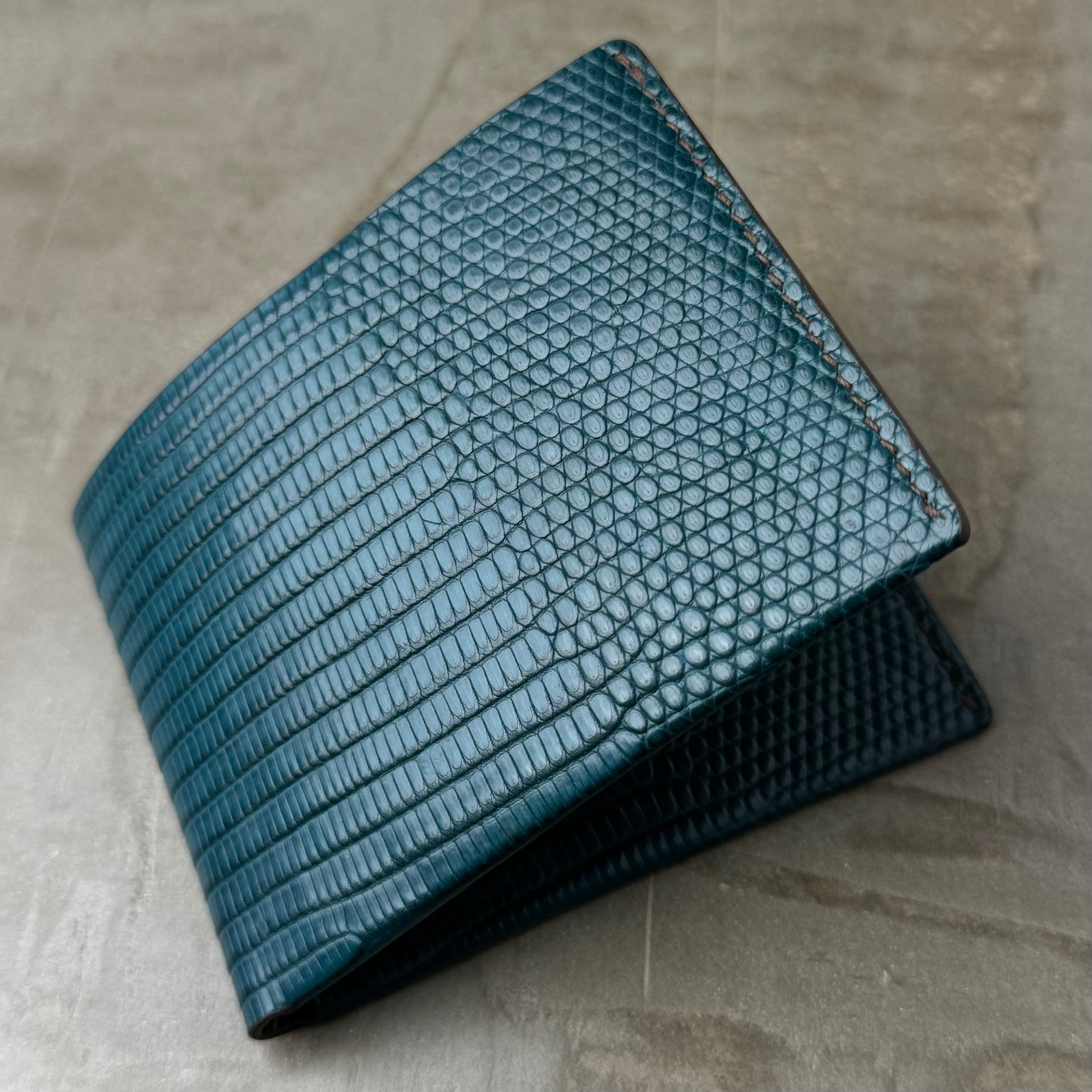 Blue Ocean Lizard and Chocolate Chèvre Bifold