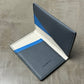 Grey, Blue and Ivory Chèvre Pocket Organizer