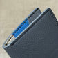 Grey, Blue and Ivory Chèvre Pocket Organizer