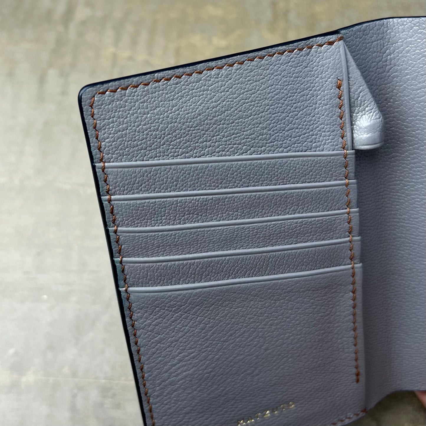 Navy Calfskin Passport Holder