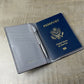 Navy Calfskin Passport Holder