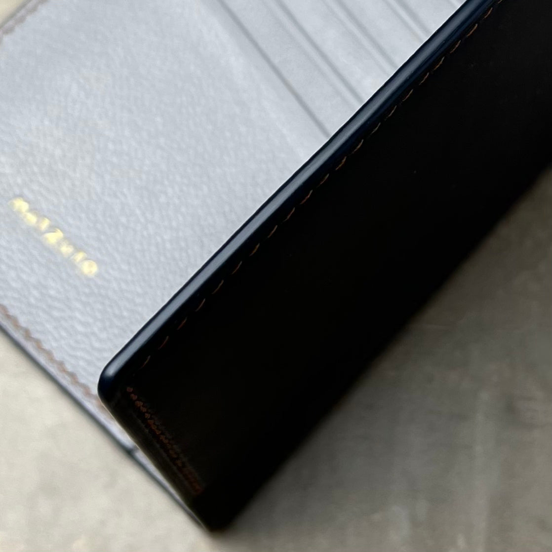 Navy Calfskin Passport Holder