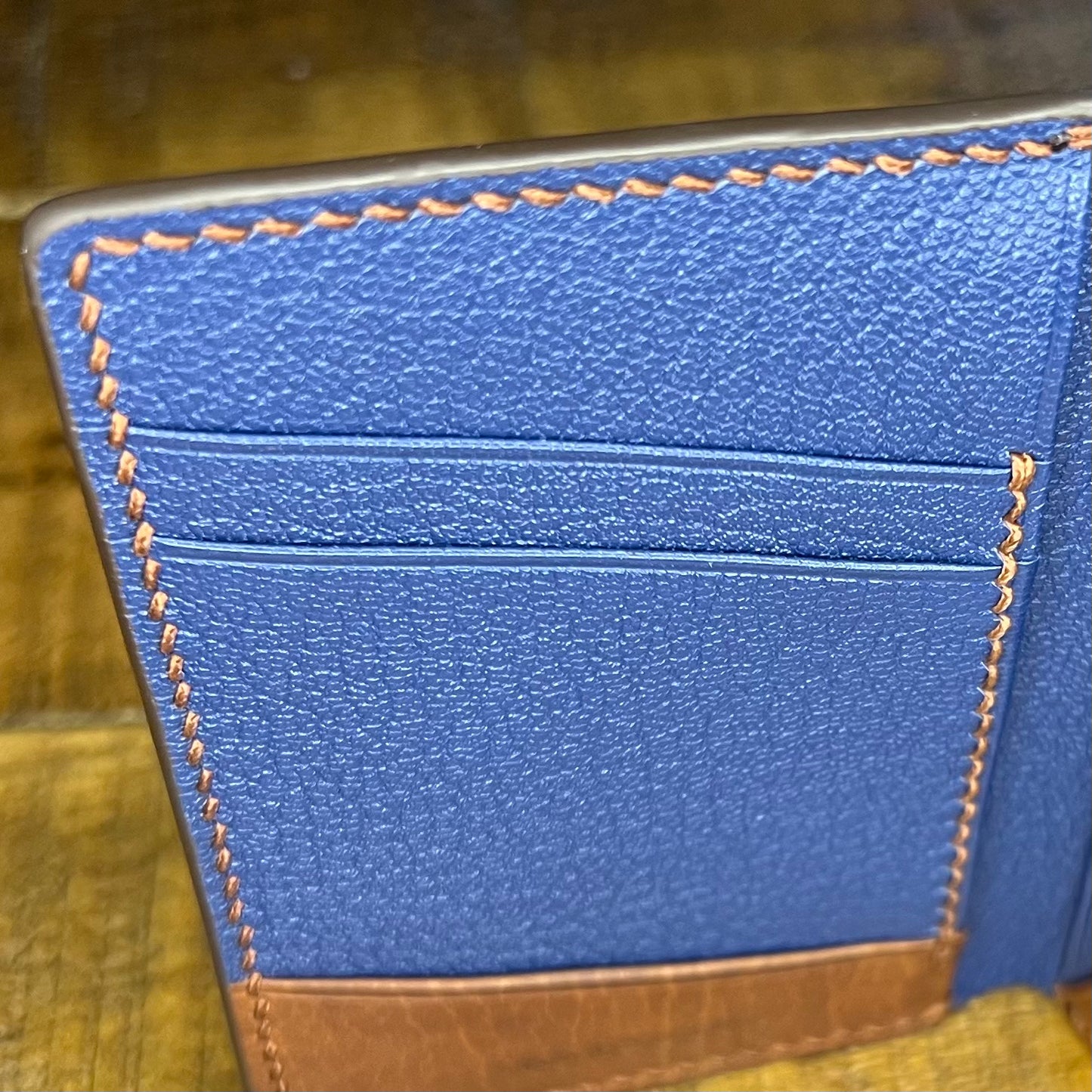 Brown Calfskin Blue Chèvre